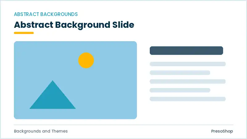 Editable PowerPoint abstract background slide template, built from recolourable native shapes for backgrounds and themes decks
